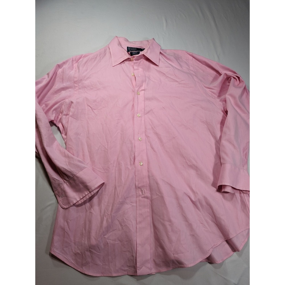 VINTAGE Ralph Lauren‎ Button Up Long Sleeve Dress Shirt SINGLE TAG  Size 17